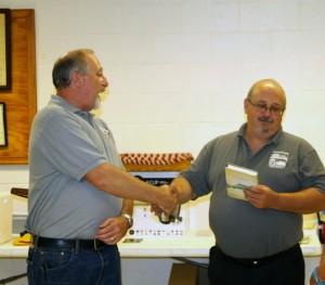 Ricky George recognizes Jim Trommatter (Treasurer) for his invaluable support