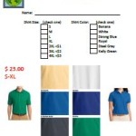 Shirt Order Form Icon