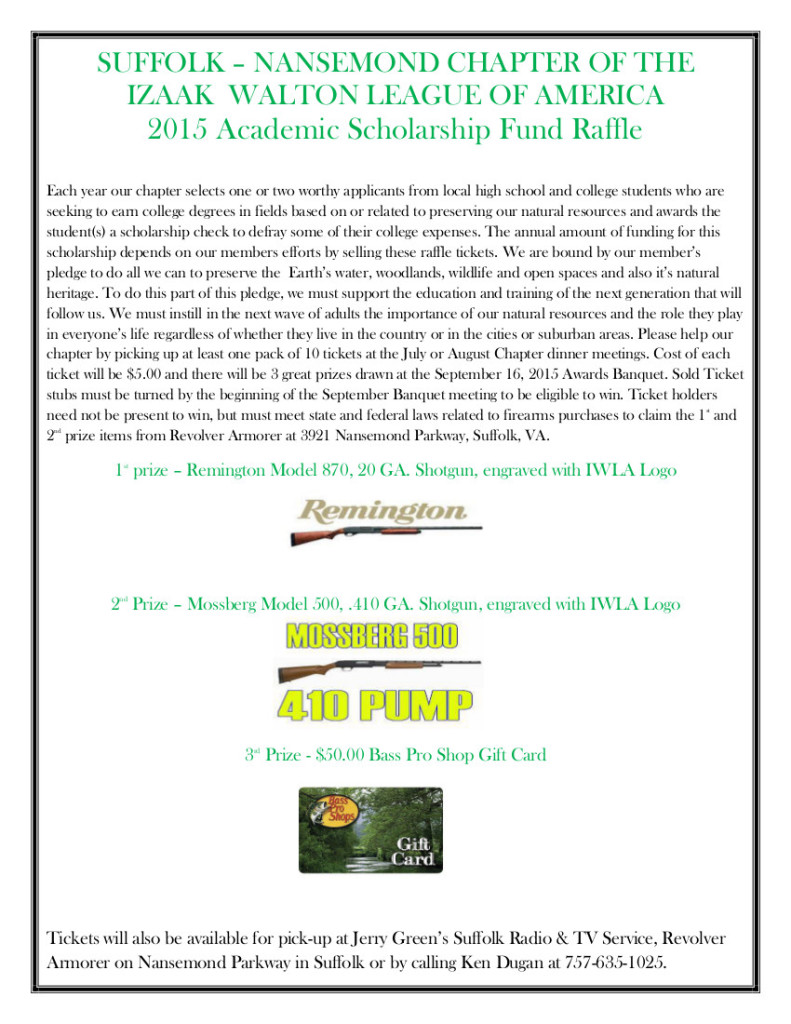 2015 Scholarship Raffle